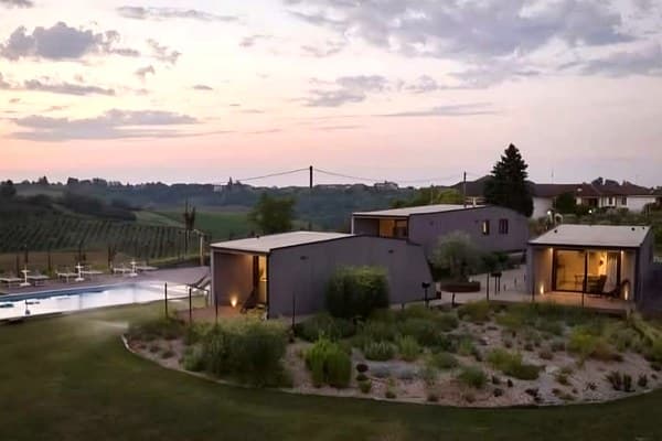 Agriturismo Durando – Portacomaro – Visione Sostenibile: vista d'insieme del progetto realizzato