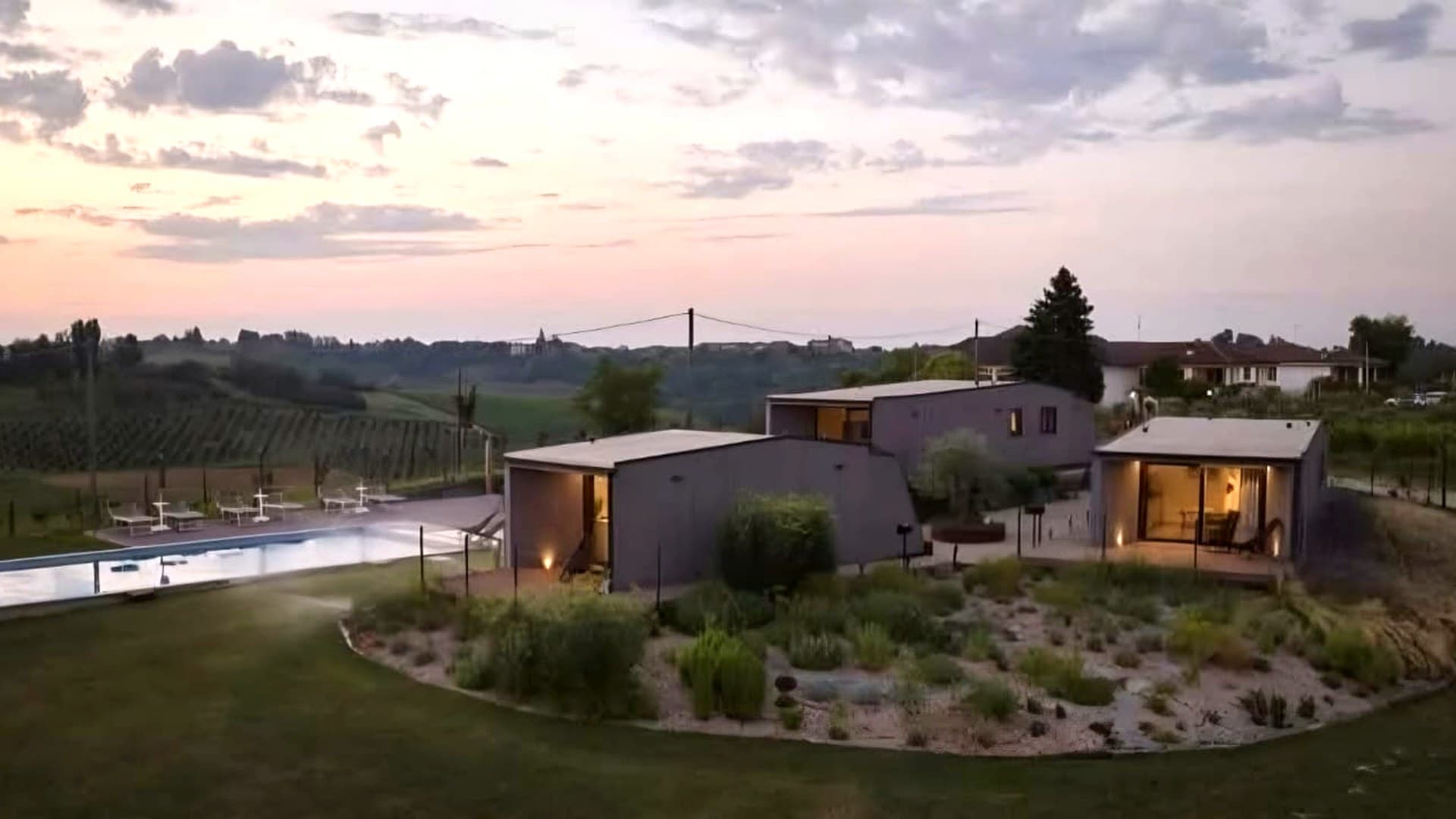 Sfondo progetto giardino sostenibile